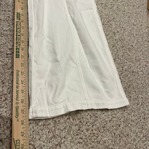 NWT Madewell Wide Sweep Trouser Sz 30 Airy Denim Tile White Casual 28" Inseam - Picture 5 of 6